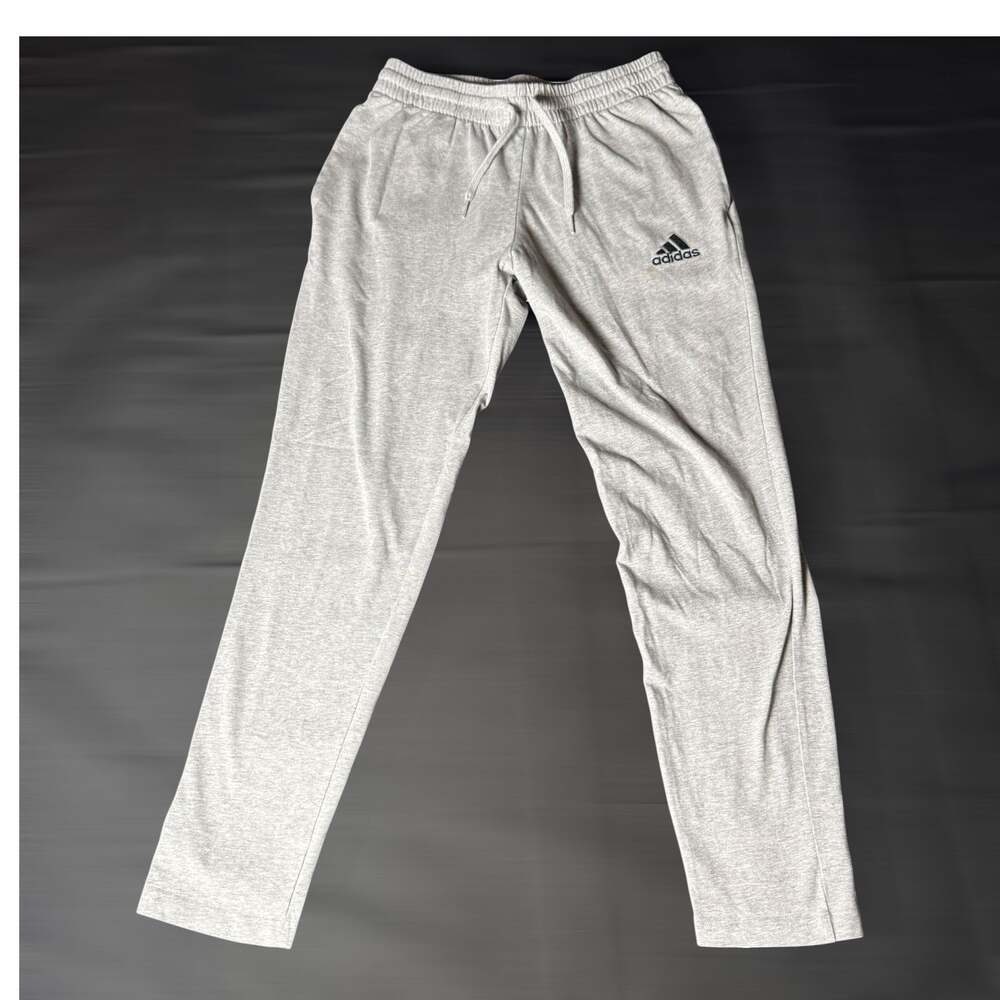 Adidas Men's Essentials Jersey Tapered Pants - Medium Grey Heather